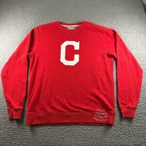 Roots of Fight Jim Thorpe 21 Sweatshirt Mens XL Red Crewneck Fleece